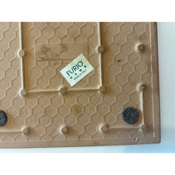 Vtg Furio Home Italian 8” Tile Trivet Yellow Blue Daisy Art Pottery Terra Cotta - Picture 10 of 13